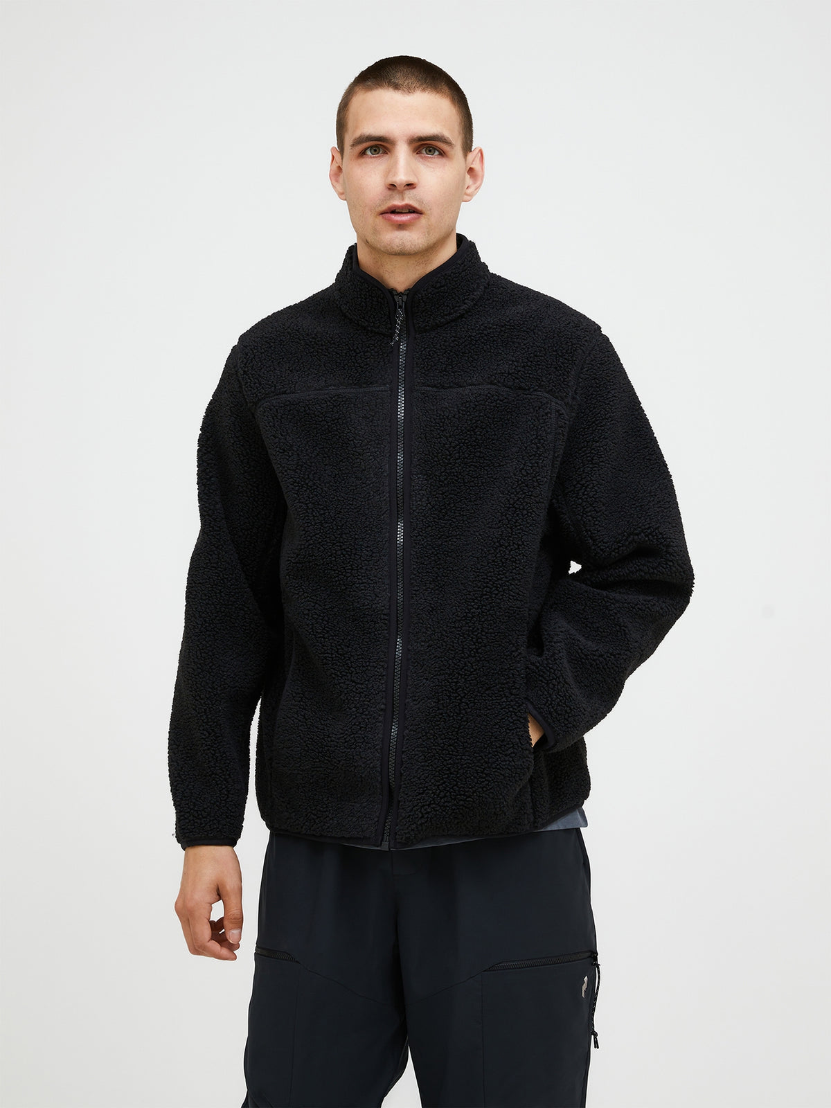 Peak Performance Solid Heavy Pile Jacket Herre – Black / Black