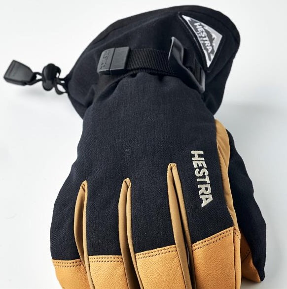 Hestra Powder Gauntlet 5-finger - Sort/Naturbrun