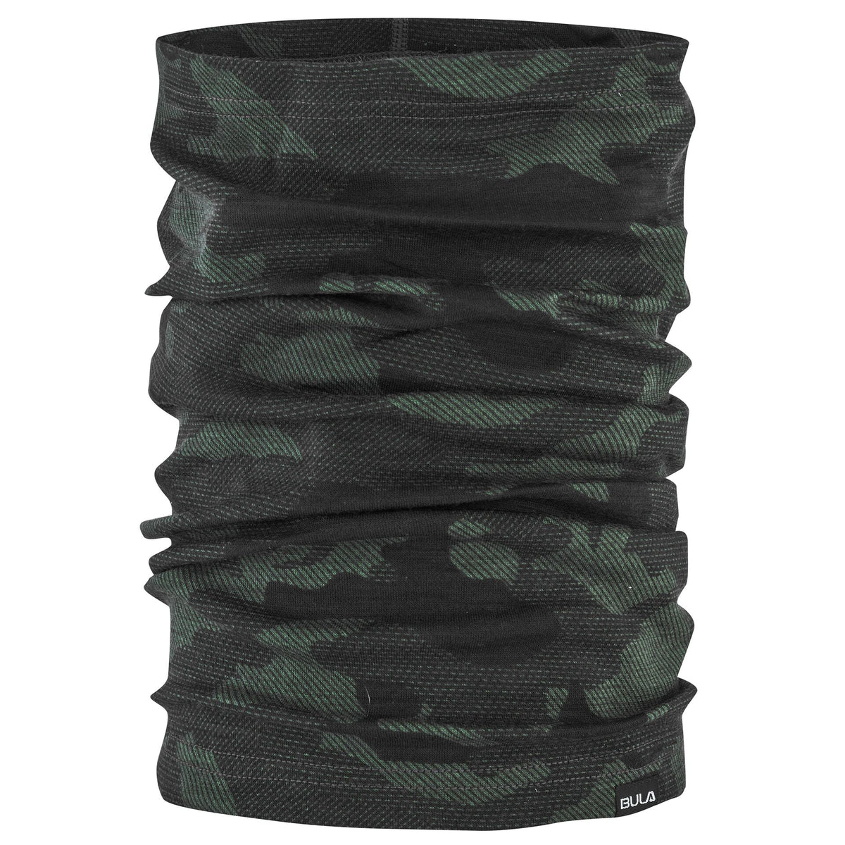 Bula Printed Wool Tube – Dark Olive