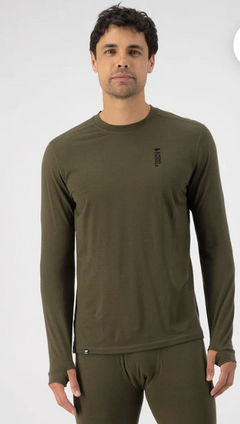 Mons Cascade Merino Flex 200 LS Olive