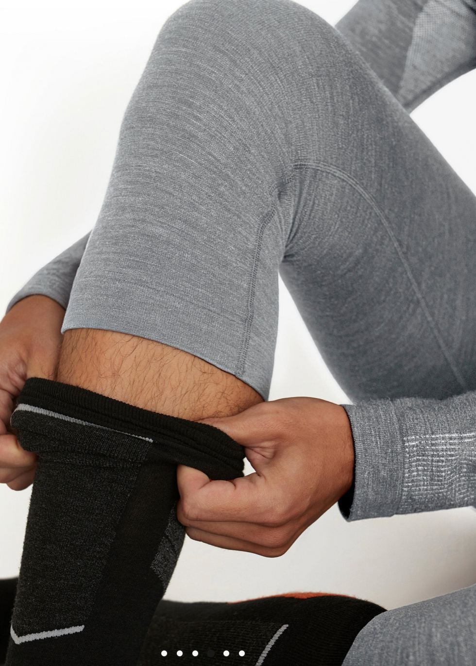 Falke WT 3/4 Skiunderbukser Grey