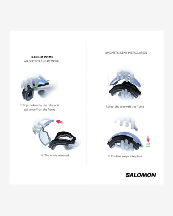 Salomon Radium Prime Sigma White (+ ekstra linse)