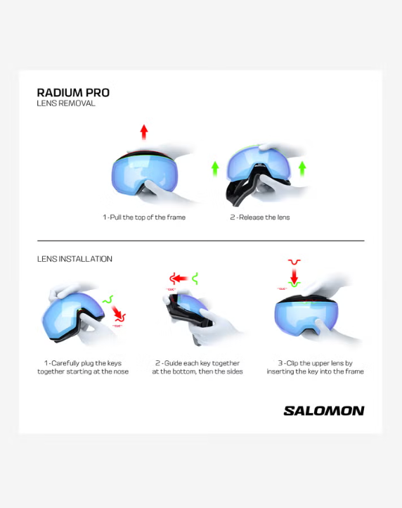 Salomon Radium Pro Sigma Blue Granite (+ ekstra linse)