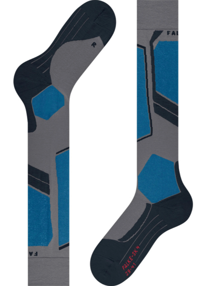 Falke SK4 Skistrømper Blå/Grå