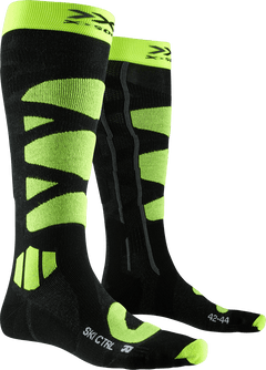 X-Socks Ski Control 4.0 - Anthracite Melange/Phyton Yellow