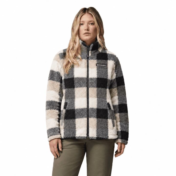 Columbia West Bend Print Full Zip II Dame - Dark Stone / Multi Buffalo Check