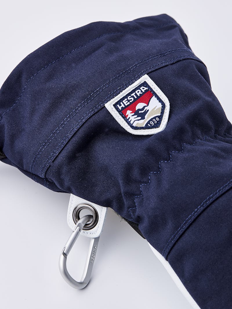 Hestra Army Leather Heli Ski 5-Finger Navy