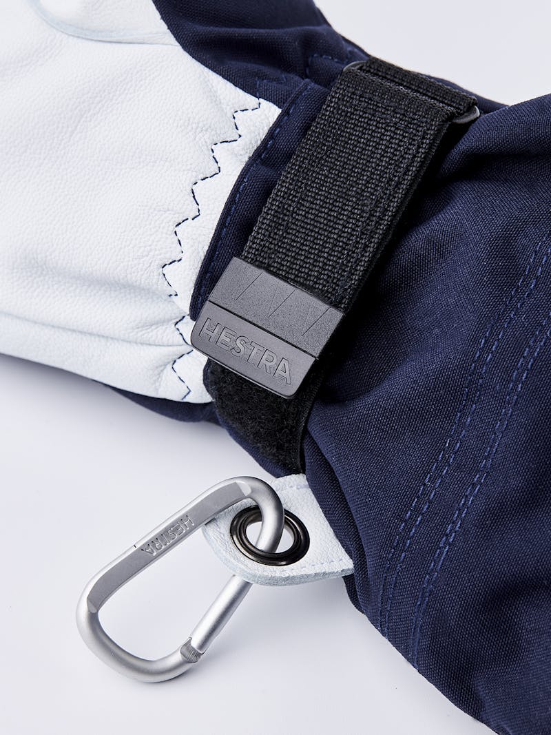 Hestra Army Leather Heli Ski 5-Finger Navy
