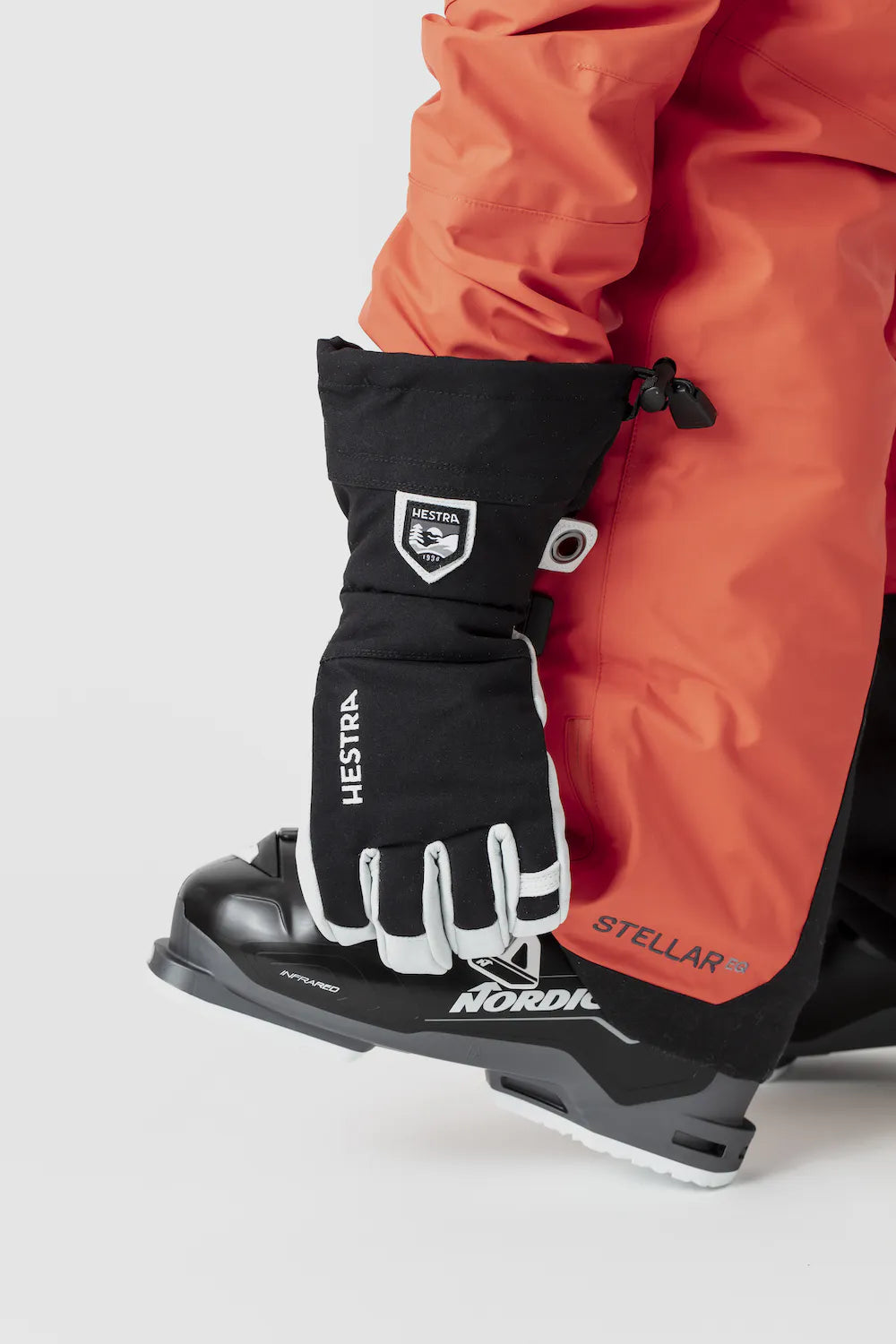 Hestra Army Leather Heli Ski 5-finger Sort